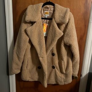 NWT Faux Fir Teddy Coat